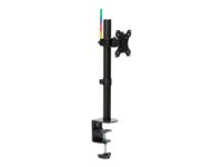 Kensington SmartFit Ergo Single Monitor Arm - Kit de montaje - brazo ajustable - para Monitor - negro - tamaño de pantalla: hasta 34" - escritorio, pinza en C, ojal, montable en escritorio K55411WW