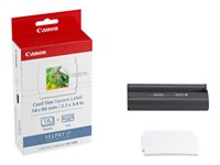 Canon KC-18IS - Kit de casete con cinta de impresión y papel - para SELPHY CP1000, CP1200, CP1300, CP820, CP900, CP910 7429B001