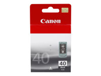 Canon PG-40BK - 16 ml - Alto rendimiento - negro pigmentado - original - cartucho de tinta - para FAX JX210; PIXMA iP1800, iP1900, iP2600, MP140, MP190, MP210, MP220, MP470, MX300, MX310 0615B001