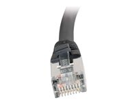 C2G Cat5e Booted Shielded (STP) Network Patch Cable - Cable de interconexión - RJ-45 (M) a RJ-45 (M) - 1 m - STP - CAT 5e - moldeado - negro 83850