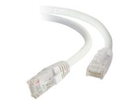 C2G - Cable de interconexión - RJ-45 (M) a RJ-45 (M) - 50 cm - UTP - CAT 6a - atornillado, sin enganches - blanco 82525