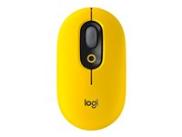 Logitech POP - Ratón - emoji personalizado - óptico - 4 botones - inalámbrico - Bluetooth 5.1 LE - amarillo 910-006546