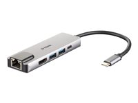 D-Link DUB-M520 - Estación de conexión - USB-C / Thunderbolt 3 - HDMI - GigE DUB-M520