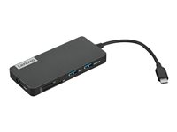 Lenovo USB-C 7-in-1 Hub - Estación de conexión - USB-C - HDMI - para IdeaPad 3 14; ThinkBook 13x G2 IAP; 14s Yoga G2 IAP; ThinkPad T14s Gen 3; X1 Nano Gen 2 4X90V55523