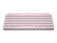 Logitech MX Keys Mini - Office - teclado - retroiluminación - Bluetooth - QWERTY - nórdico (danés/finés/noruego/sueco) - rosa 920-010494