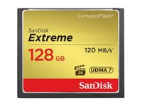 SanDisk Extreme - Tarjeta de memoria flash - 128 GB - 567x - CompactFlash SDCFXSB-128G-G46