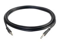 C2G Slim 6ft Slim Aux 3.5mm Audio Cable - M/M - Cable de audio - miniconector estéreo macho a miniconector estéreo macho - 1.83 m - blindado - negro 22601