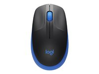 Logitech M190 - Ratón - óptico - 3 botones - inalámbrico - receptor inalámbrico USB - azul 910-005907