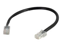 C2G Cat5e Non-Booted Unshielded (UTP) Network Patch Cable - Cable de interconexión - RJ-45 (M) a RJ-45 (M) - 1 m - UTP - CAT 5e - trenzado, uniboot - negro 83041