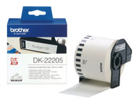 Brother DK-22205 - Negro sobre blanco - Rodillo (6,2 cm x 30,5 m) papel térmico - para Brother QL-1050, 1060, 500, 550, 560, 570, 580, 600, 650, 700, 710, 720, 820 DK22205